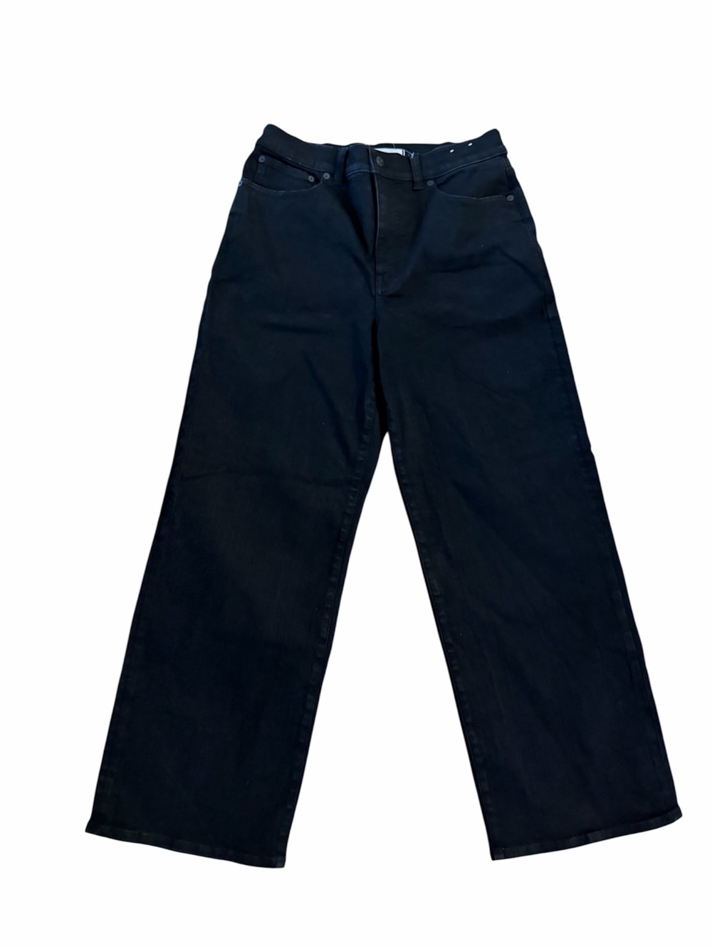 Madewell Women’s The Perfect Vintage Wide-Leg Denim Jeans in Black Sz 30 NWT